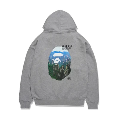 A BATHING APE Bape FW23 Zhangjiajie Graphic Hoodie Unisex. 0ZXSWM14010XL
