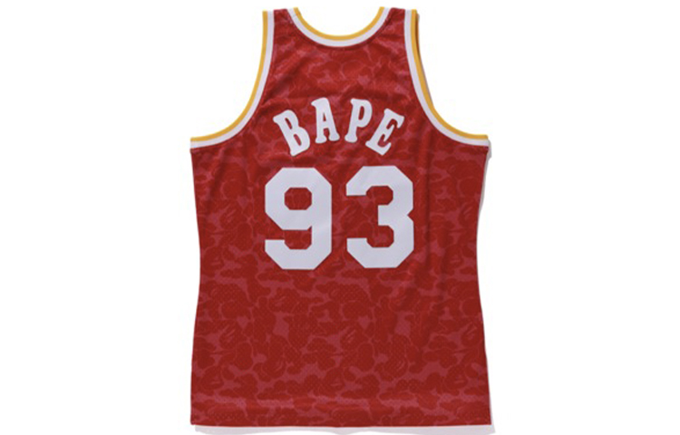 Lookbook A BATHING APE Bape 休斯敦火箭隊籃球無袖背心 男女款 紅色 1F73-109-918