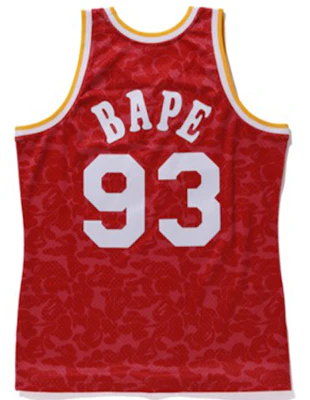 A BATHING APE Bape 休斯敦火箭隊籃球無袖背心 男女款 紅色 1F73-109-918 Lookbook A BATHING APE Bape 休斯敦火箭隊籃球無袖背心 男女款 紅色 1F73-109-918