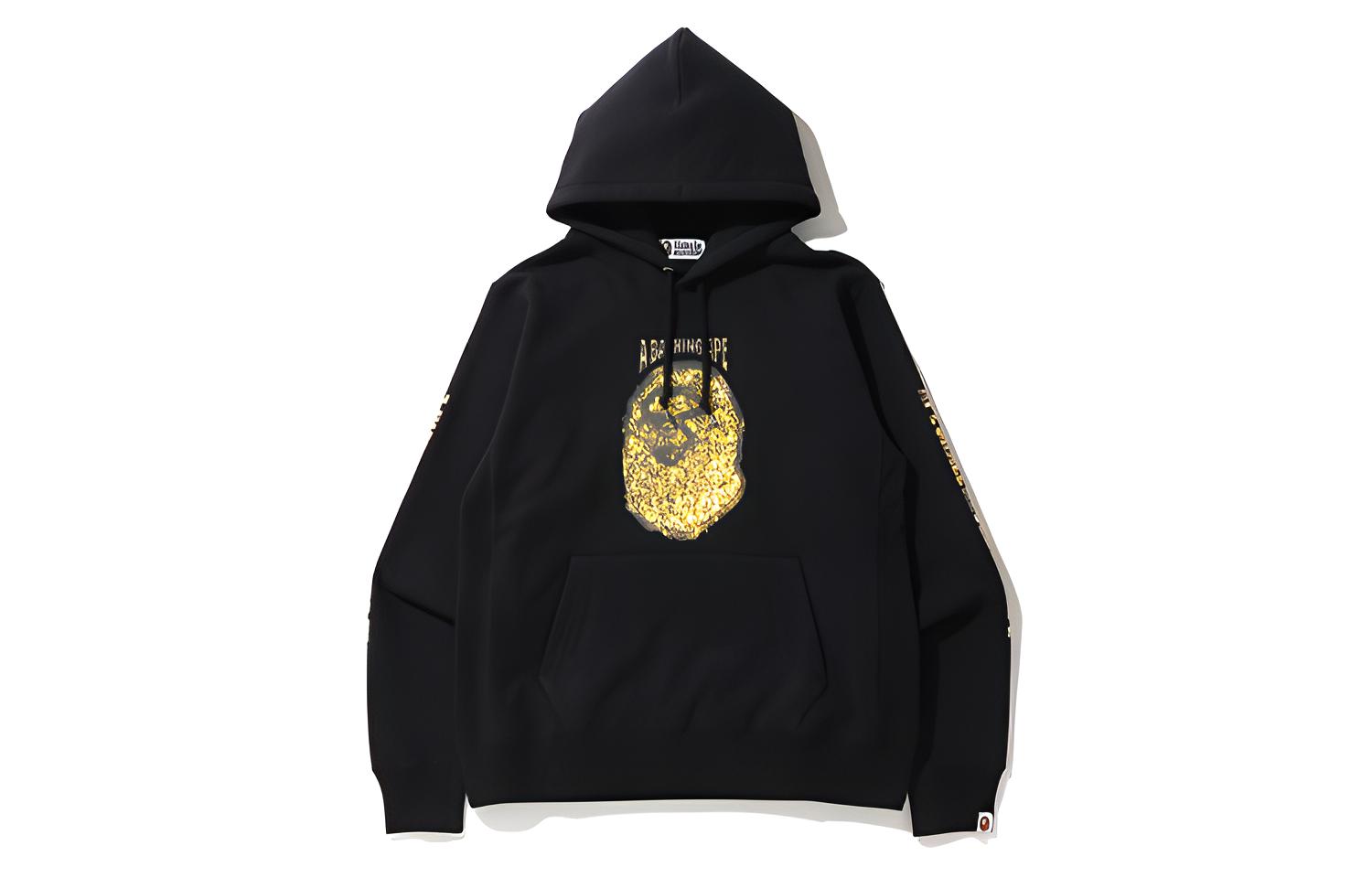 A Bathing Ape BAPE Jewelry Motif Wide Pullover Hoodie Unisex Sweatshirt. 0ZXSWM114009E