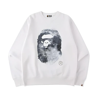 A BATHING APE BAPE Lunar Ape Logo Crewneck Sweatshirt Unisex Limited Edition 1H70-113-011