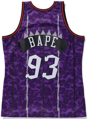 A BATHING APE 猿人头猛龙迷彩篮球背心 紫色 男女士猛龙93号. 1F73-109-919 Lookbook A BATHING APE 猿人头猛龙迷彩篮球背心 紫色 男女士猛龙93号. 1F73-109-919