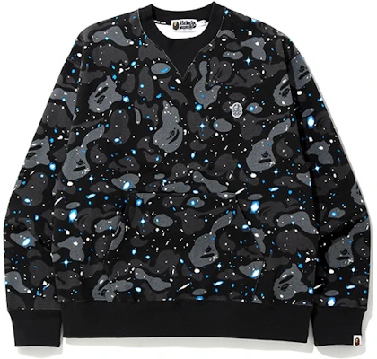 어 베이핑 에이프 BAPE 스페이스 카모 글로우 크루넥 유니섹스 스웨트셔츠. 0ZXSWM113008E Buy 어 베이핑 에이프 BAPE 스페이스 카모 글로우 크루넥 유니섹스 스웨트셔츠. 0ZXSWM113008E