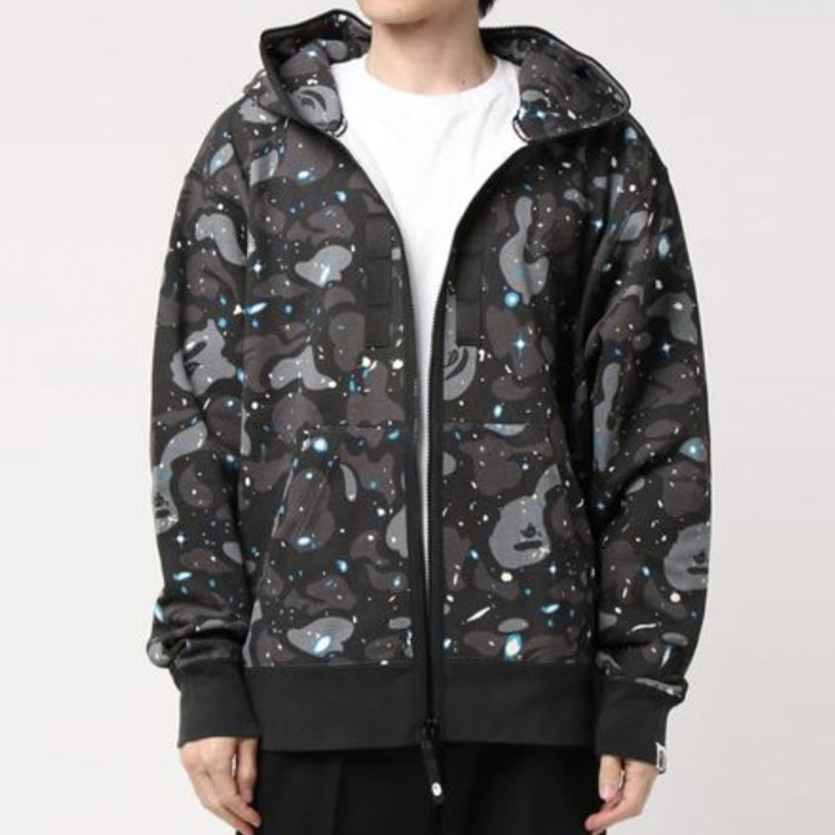 A BATHING APE Bape Relaxed Space Camo Reflective Full Zip Hoodie Unisex. 1G30-115-009 圖 5