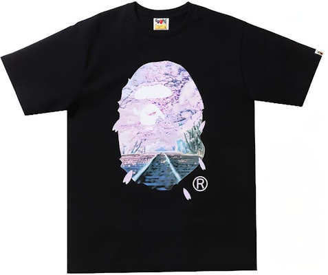 A BATHING APE BAPE Sakura Photo Ape Head Tee Cherry Blossom Limited Edition. 1I20-110-007 Buy A BATHING APE BAPE Sakura Photo Ape Head Tee Cherry Blossom Limited Edition. 1I20-110-007