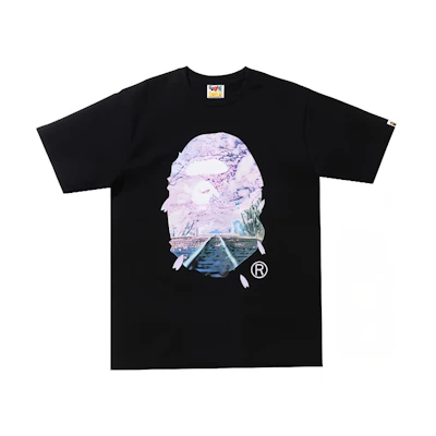 A BATHING APE BAPE Sakura Photo Ape Head Tee Cherry Blossom Limited Edition. 1I20-110-007