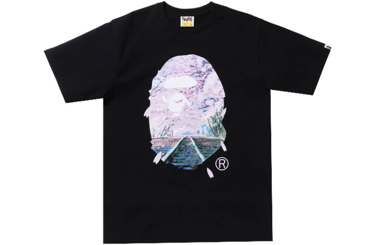 A BATHING APE BAPE Sakura Photo Ape Head Tee Cherry Blossom Limited Edition. 1I20-110-007 圖 2