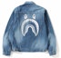 Lookbook Chaqueta de Mezclilla Azul Unisex BAPE Shark Diseño Ape A Bathing Ape. BAPE-SS19-15