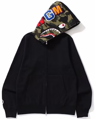 A BATHING APE Bape 鯊魚連帽拉鍊外套 黑色 經典套頭夾克. 1D80-115-012 Order A BATHING APE Bape 鯊魚連帽拉鍊外套 黑色 經典套頭夾克. 1D80-115-012