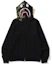 Shop A BATHING APE Bape 鯊魚連帽拉鍊外套 黑色 經典套頭夾克. 1D80-115-012