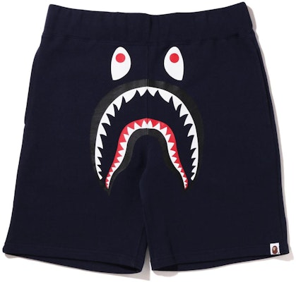 A BATHING APE Bape Shark Print Relaxed Fit Shorts Casual Wear. 1I80-153-009 Sizing A BATHING APE Bape Shark Print Relaxed Fit Shorts Casual Wear. 1I80-153-009