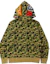 Lookbook A BATHING APE BAPE 鯊魚拉鍊連帽外套 綠色迷彩 男女款 中國10周年限定版 OZXSWM11516X