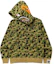 Shop A BATHING APE BAPE 鯊魚拉鍊連帽外套 綠色迷彩 男女款 中國10周年限定版 OZXSWM11516X
