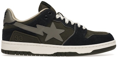 A Bathing Ape Bape SK8 Sta 'Army Green Dark Blue' 1H80-191-019 A Bathing Ape Bape SK8 Sta 'Army Green Dark Blue' 1H80-191-019