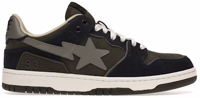 A Bathing Ape Bape SK8 Sta 'Army Green Dark Blue' 1H80-191-019 A Bathing Ape Bape SK8 Sta 'Army Green Dark Blue' 1H80-191-019