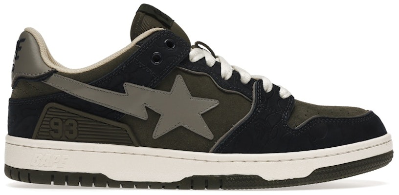 A Bathing Ape Bape SK8 Sta 'Army Green Dark Blue' 1H80-191-019 Buy A Bathing Ape Bape SK8 Sta 'Army Green Dark Blue' 1H80-191-019
