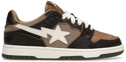 A Bathing Ape Bape SK8 Sta 'Brown Ivory' 001FWH801013_BEI_A A Bathing Ape Bape SK8 Sta 'Brown Ivory' 001FWH801013_BEI_A