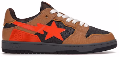 A Bathing Ape Bape SK8 Sta 'Brown Orange' 001FWH801021_BLK_A A Bathing Ape Bape SK8 Sta 'Brown Orange' 001FWH801021_BLK_A