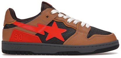 A Bathing Ape Bape SK8 Sta 'Brown Orange' 001FWH801021_BLK_A A Bathing Ape Bape SK8 Sta 'Brown Orange' 001FWH801021_BLK_A