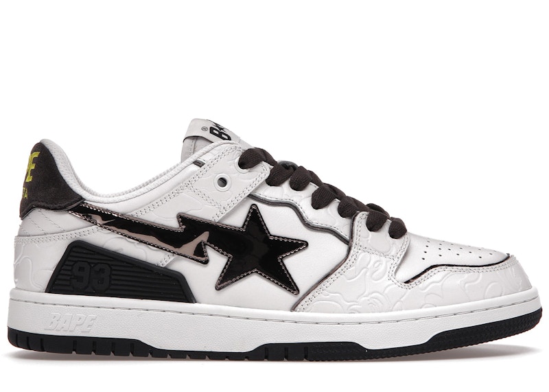 A Bathing Ape Bape SK8 Sta 'White Silver' 001FWH801020_WHT_A