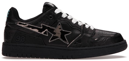 A Bathing Ape Bape SK8 Sta Black Silver 001FWH801012_BLK_A A Bathing Ape Bape SK8 Sta Black Silver 001FWH801012_BLK_A