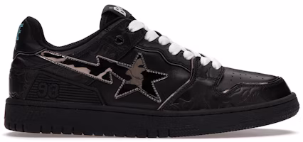 A Bathing Ape Bape SK8 Sta Black Silver 001FWH801012_BLK_A A Bathing Ape Bape SK8 Sta Black Silver 001FWH801012_BLK_A