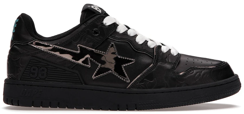 베이프 스케이트 스테이 블랙 실버 (Bape SK8 Sta Black Silver) 001FWH801012_BLK_A Buy 베이프 스케이트 스테이 블랙 실버 (Bape SK8 Sta Black Silver) 001FWH801012_BLK_A