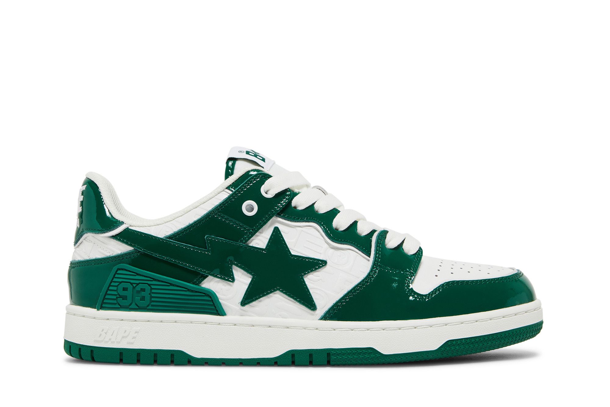 Buy A Bathing Ape Bape SK8 Sta 綠白漆皮 001FWJ201003-GRN/1J20-191-003-GRN/1J20-291-003-GRN