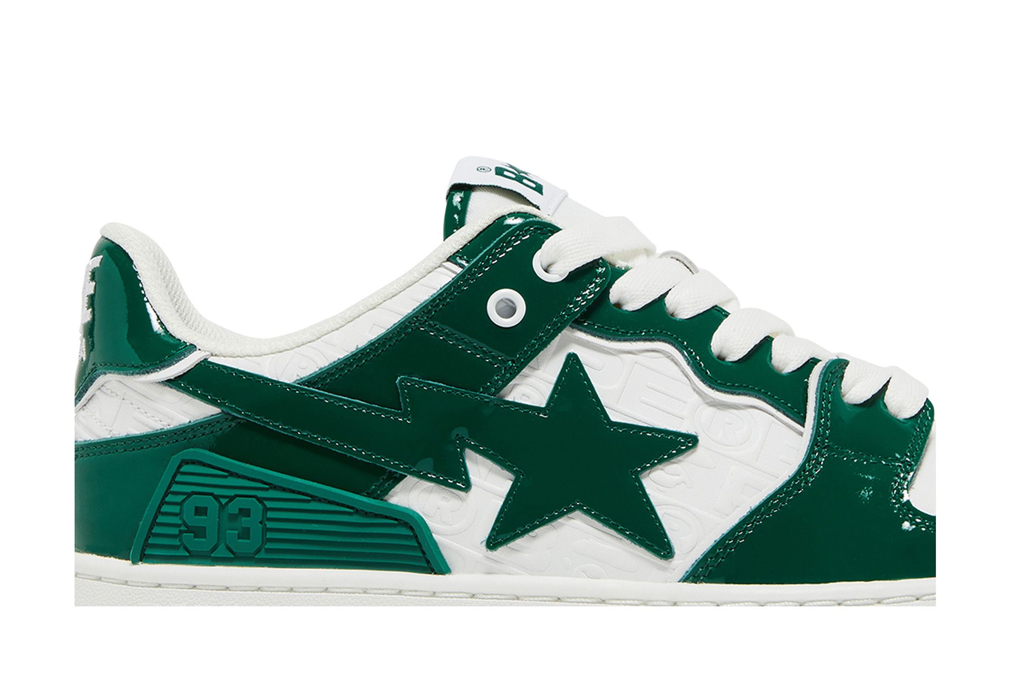 Order A Bathing Ape Bape SK8 Sta 綠白漆皮 001FWJ201003-GRN/1J20-191-003-GRN/1J20-291-003-GRN