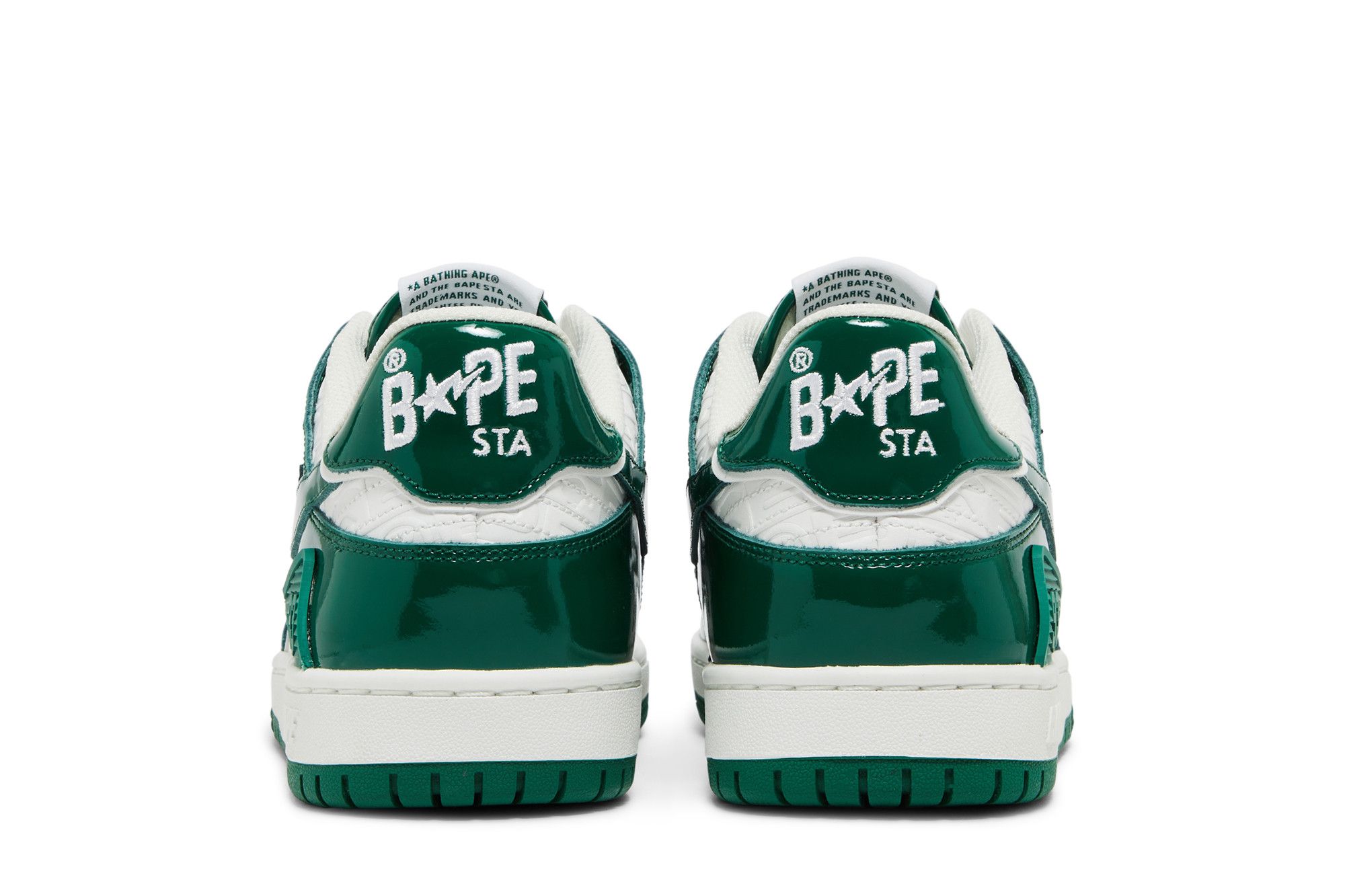 Details for A Bathing Ape Bape SK8 Sta 綠白漆皮 001FWJ201003-GRN/1J20-191-003-GRN/1J20-291-003-GRN