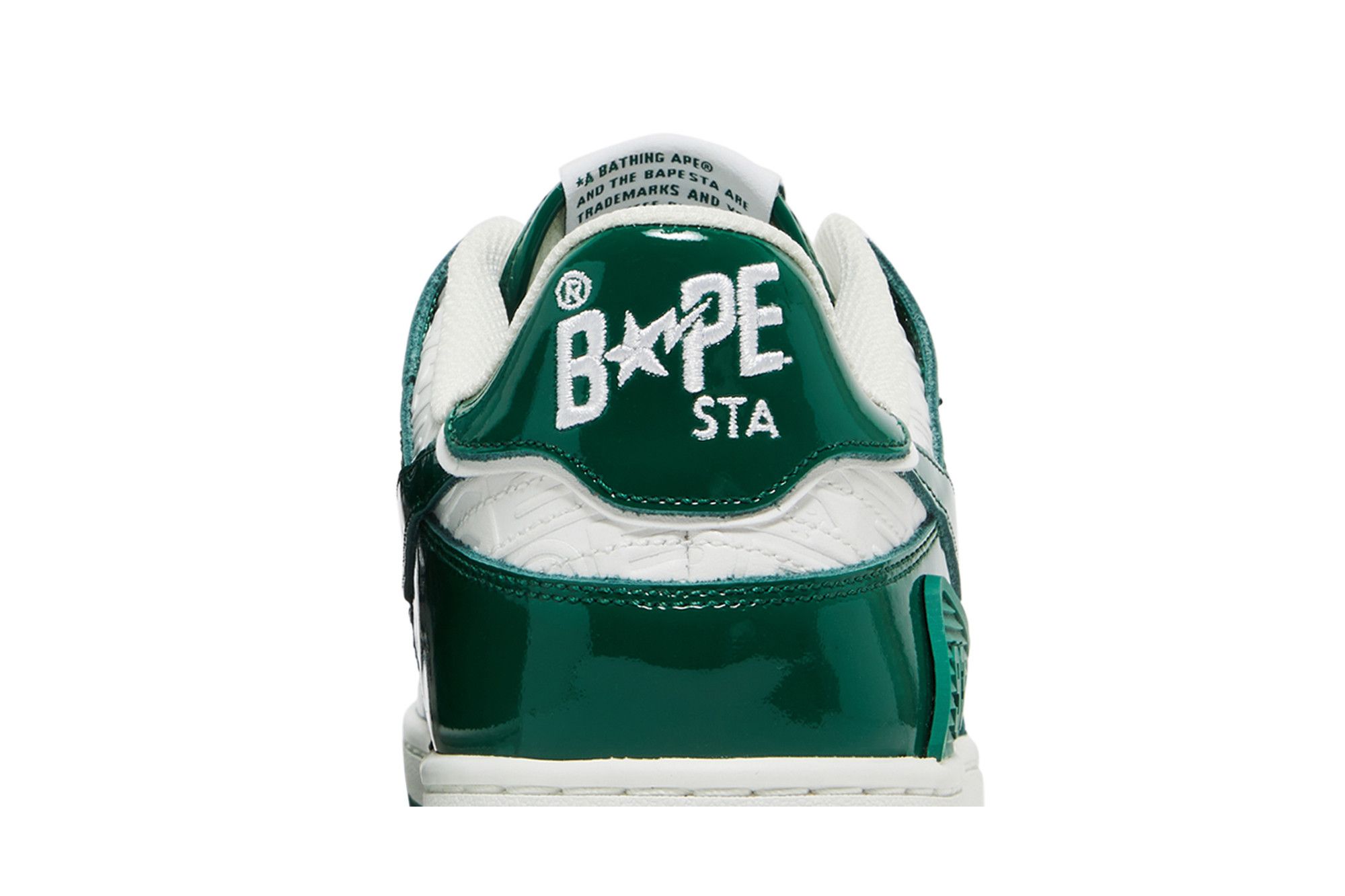 Sizing A Bathing Ape Bape SK8 Sta 綠白漆皮 001FWJ201003-GRN/1J20-191-003-GRN/1J20-291-003-GRN