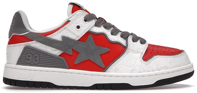 A Bathing Ape Bape SK8 Sta Putih Merah 001FWH801017_RED_A Buy A Bathing Ape Bape SK8 Sta Putih Merah 001FWH801017_RED_A