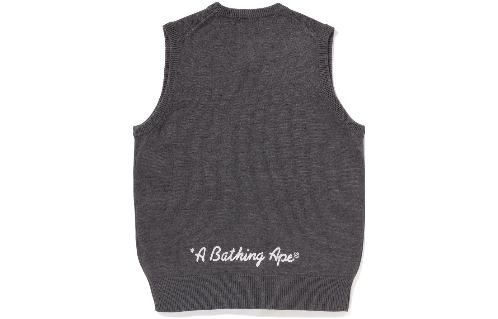 Purchase A BATHING APE BAPE 素色V領針織背心 黑色 1J30-120-002