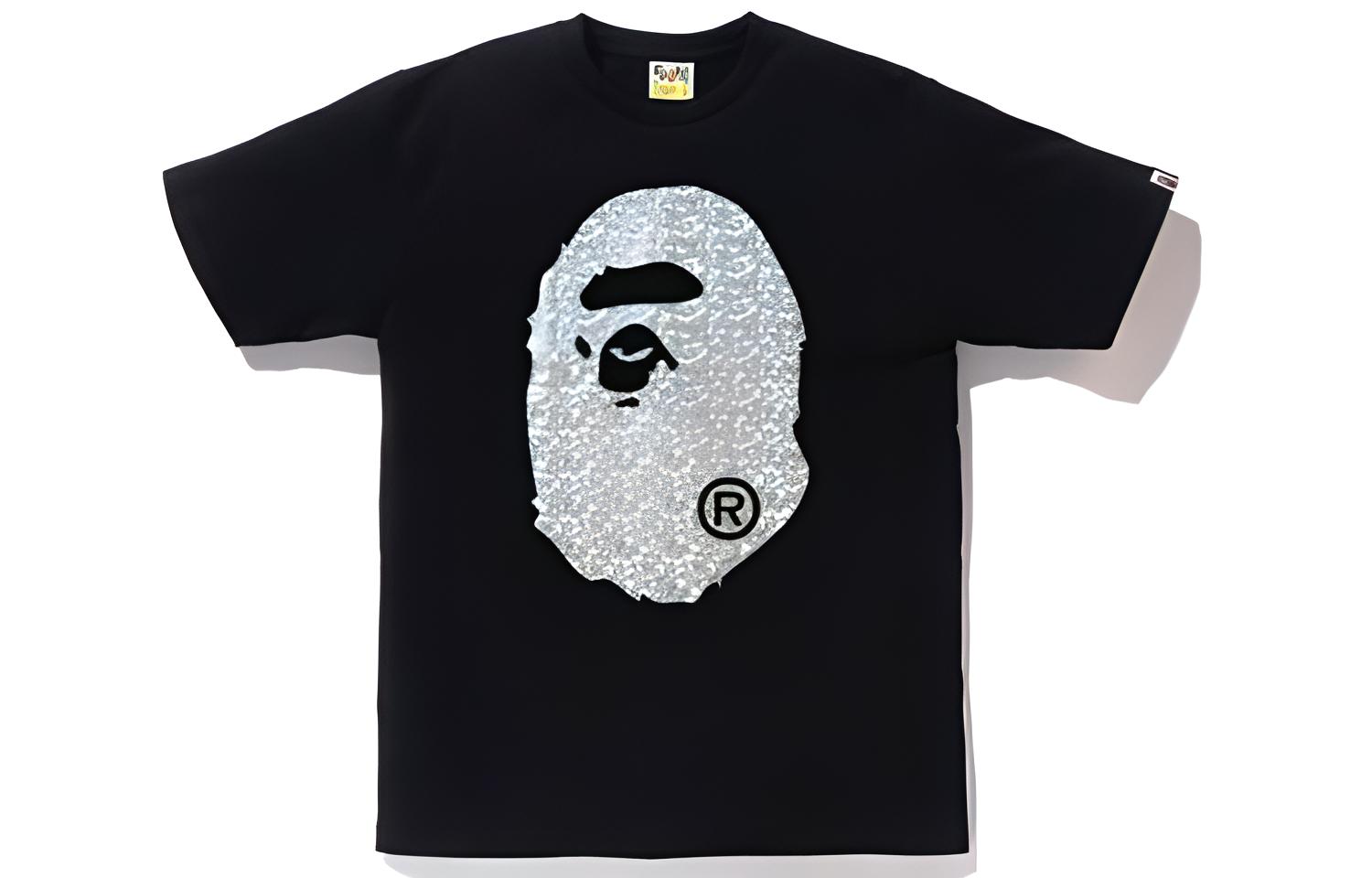 A BATHING APE Bape SS20 Aurora Big Head Ape Graphic Tee  Shirt. 1G30-110-062