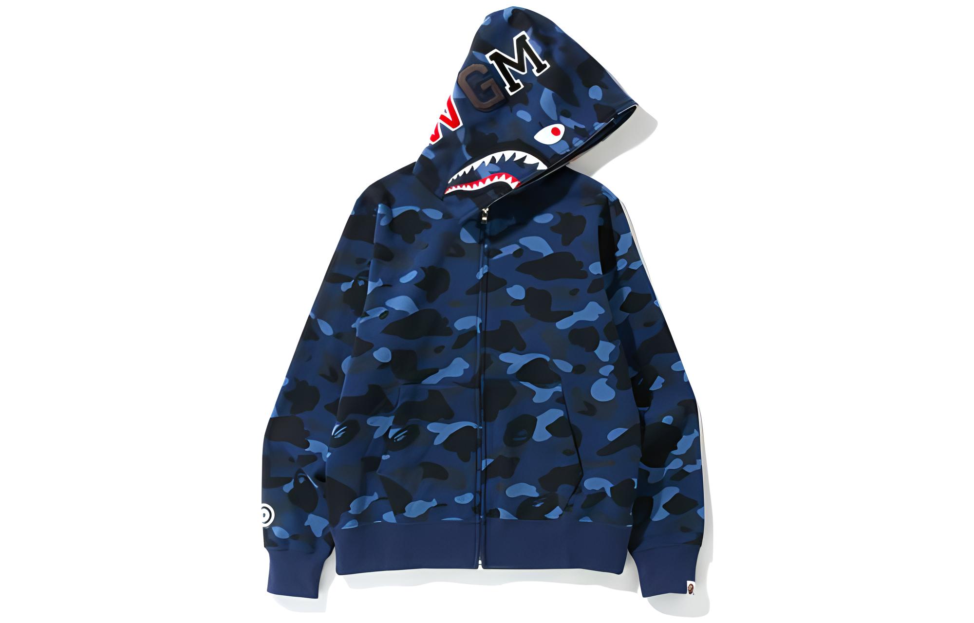 A BATHING APE Bape SS22 Camo Letter Patch Hoodie  Full-Print Pullover. 0ZXSWM15010MI