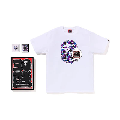 A BATHING APE Bape SS23 30th Anniversary HK Camo Ape Print T-Shirt & Set Unisex 1J22-110-033