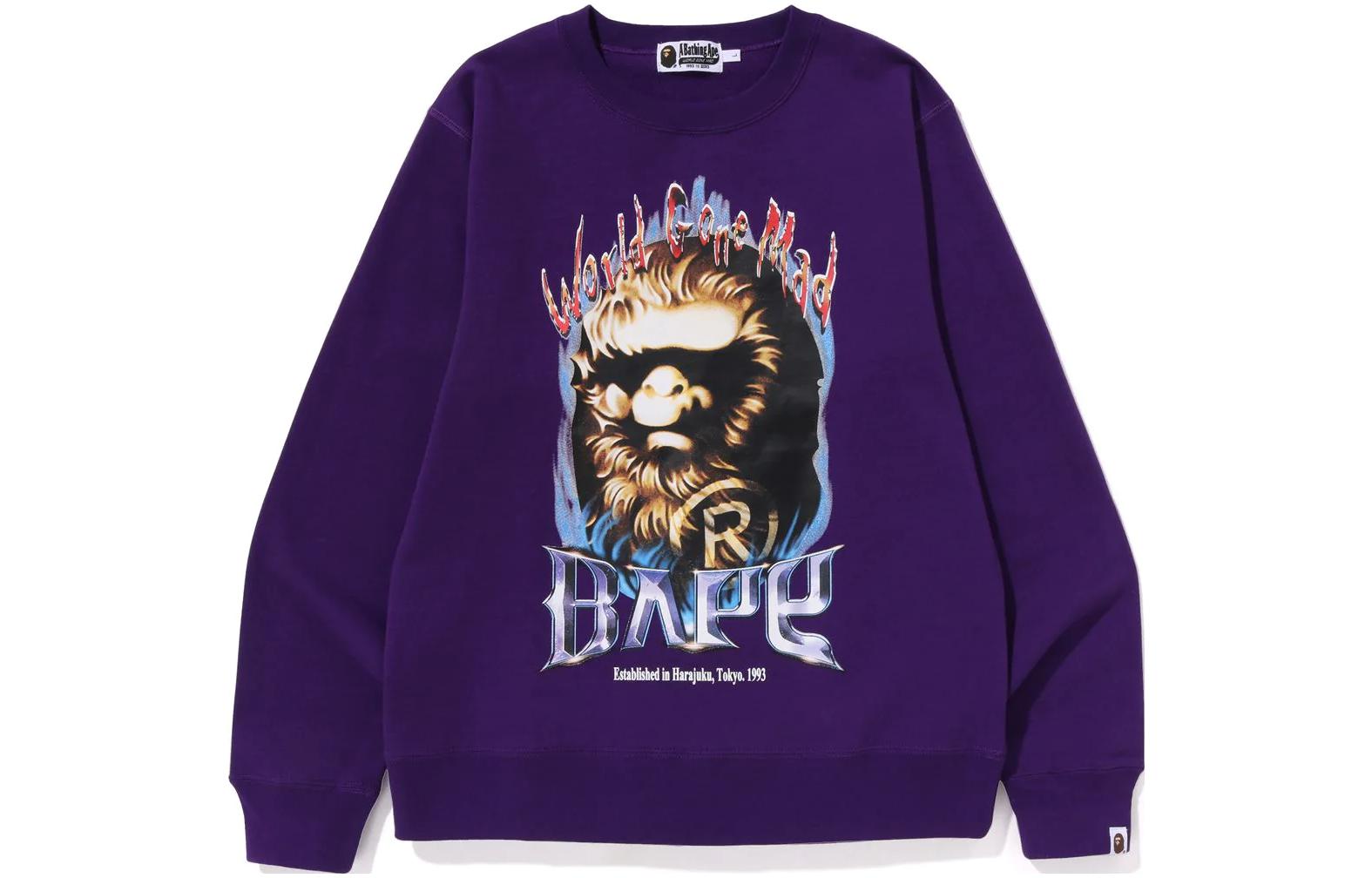 A BATHING APE BAPE SS23  Pullover Hoodie with Creative Letter Print. 1J30-113-014