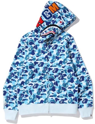A BATHING APE Bape SS23 Sudadera Camo Shark Multicolor con Cremallera para Hombre. 1J30-115-007 Details for A BATHING APE Bape SS23 Sudadera Camo Shark Multicolor con Cremallera para Hombre. 1J30-115-007