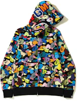 A BATHING APE BAPE SS23 Geometric Full-Print Zip Hoodie Black . 1I70-115-005 A BATHING APE BAPE SS23 Geometric Full-Print Zip Hoodie Black . 1I70-115-005