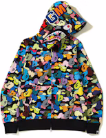Order A BATHING APE BAPE SS23 幾何圖案全印花拉鍊連帽外套 黑色 1I70-115-005