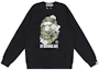 Order A BATHING APE Bape SS23 墨水迷彩書法圓領衛衣. 0ZXSWM13001MJ
