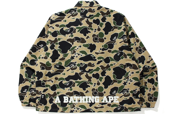 A BATHING APE Bape Sta Camo Printed Relaxed Fit Long Sleeve Coach Jacket Mens. 1H80-140-004 圖 3