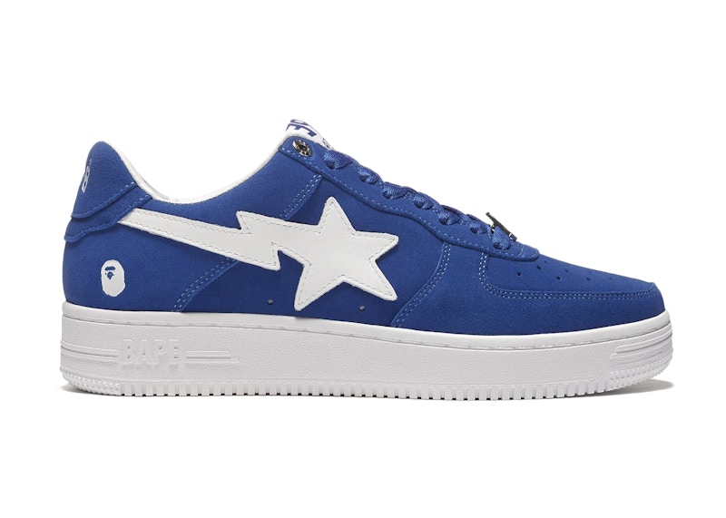 Buy A Bathing Ape Bape Sta Low Blue Suede 001FWH201047_BLU