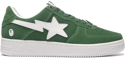 A Bathing Ape Bape Sta Low Green Suede 001FWH201047_GRN A Bathing Ape Bape Sta Low Green Suede 001FWH201047_GRN