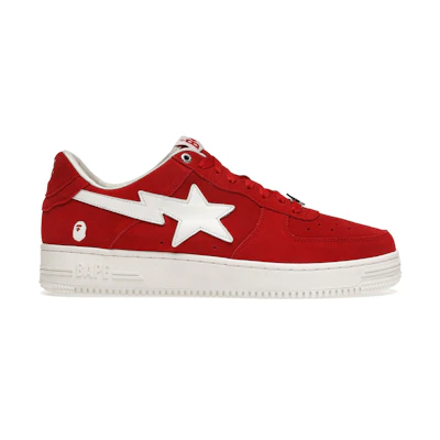 BAPE Bape Sta Low Red Suede