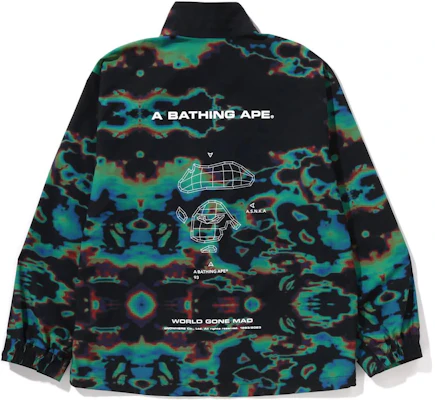 A BATHING APE Jaket Lengan Panjang Zip Logo Jenama Kolar Berdiri. 1J30-140-009 Lookbook A BATHING APE Jaket Lengan Panjang Zip Logo Jenama Kolar Berdiri. 1J30-140-009