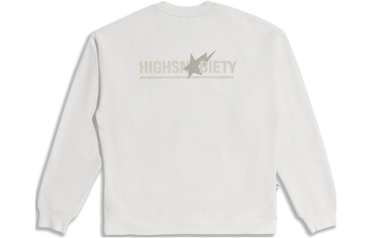 Sizing A BATHING APE BAPE x HIGHSNOBIETY Logo Crewneck Loose Fit Sweatshirt Pria Lengan Panjang 1J73-113-902