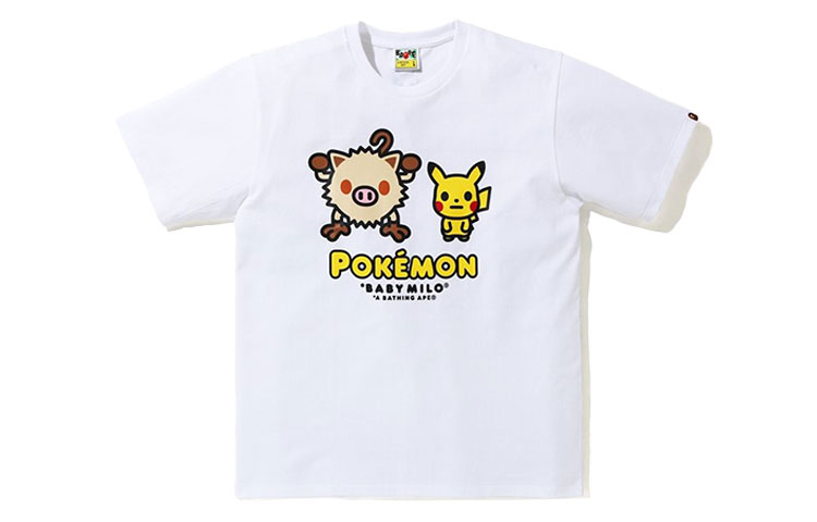 A BATHING APE BAPE Pokémon Pikachu Graphic Unisex T-Shirt. 2G73-110-924 圖 2