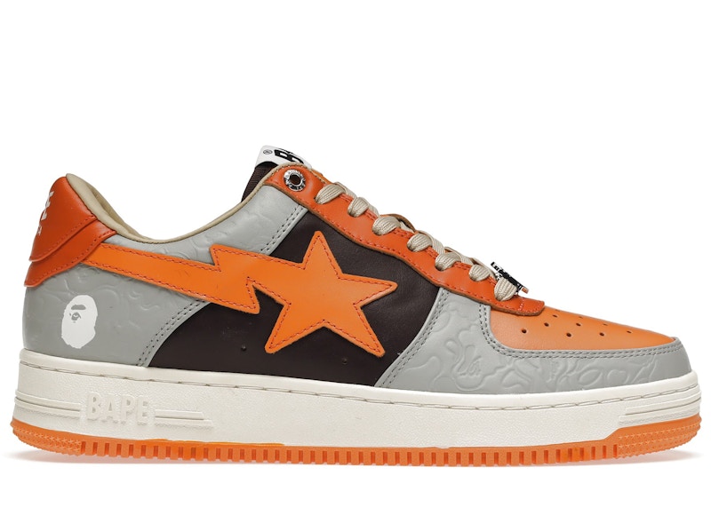 A Bathing Ape Bapesta 'Grey Orange'