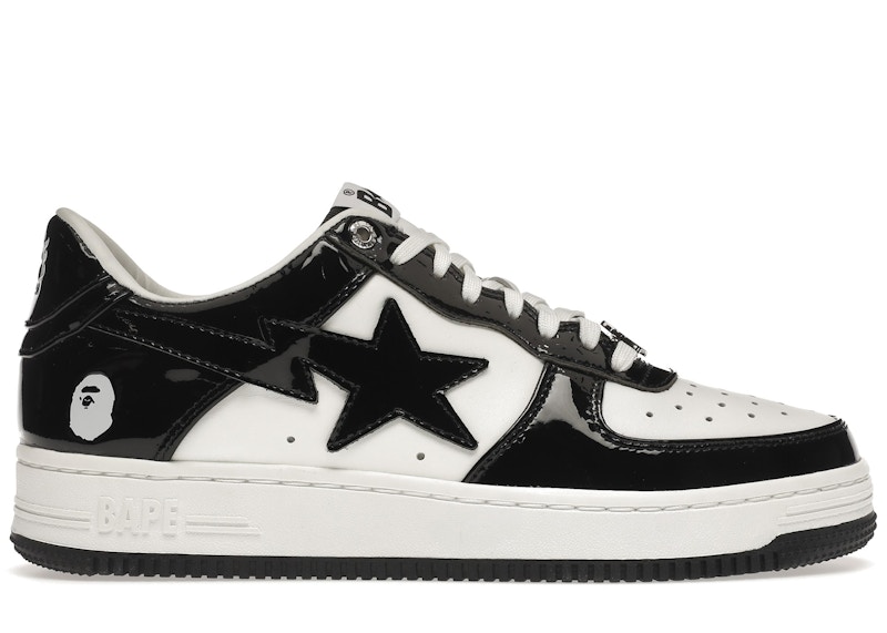 Buy A Bathing Ape Bapesta Low 'Hitam' 001FWH701001_BLK_A